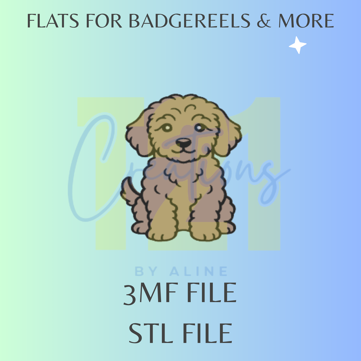 BOY PUPPY FLAT STL FILE