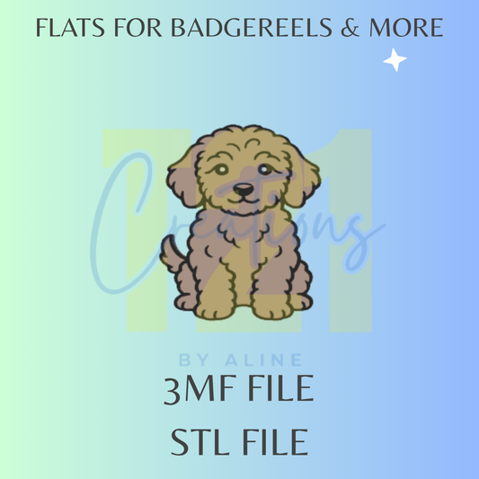 BOY PUPPY FLAT STL FILE