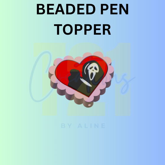 SPOOKY HEART PEN TOPPER