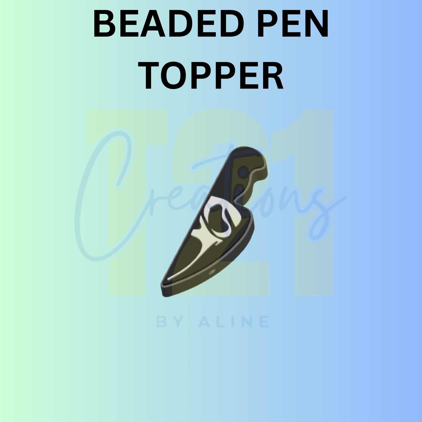 SPOOKY KNIFE PEN TOPPER
