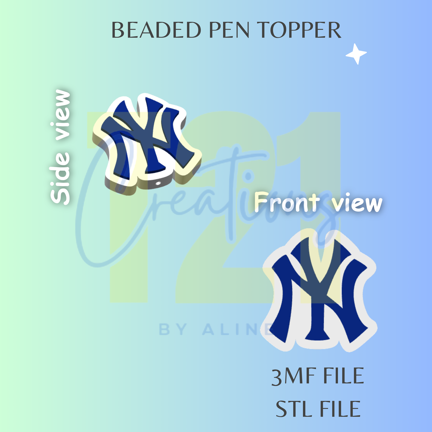 N.Y. PEN TOPPER STL FILE