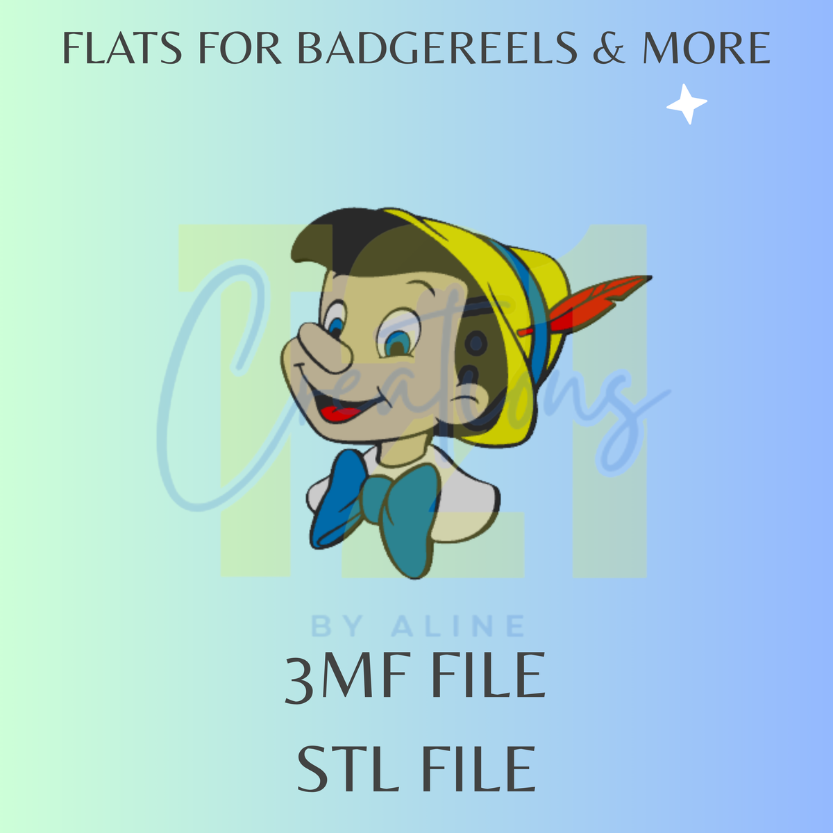 WOODEN BOY FLAT STL FILE