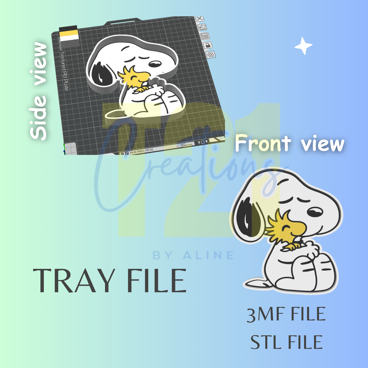 WHITE DOG TRAY STL FILE