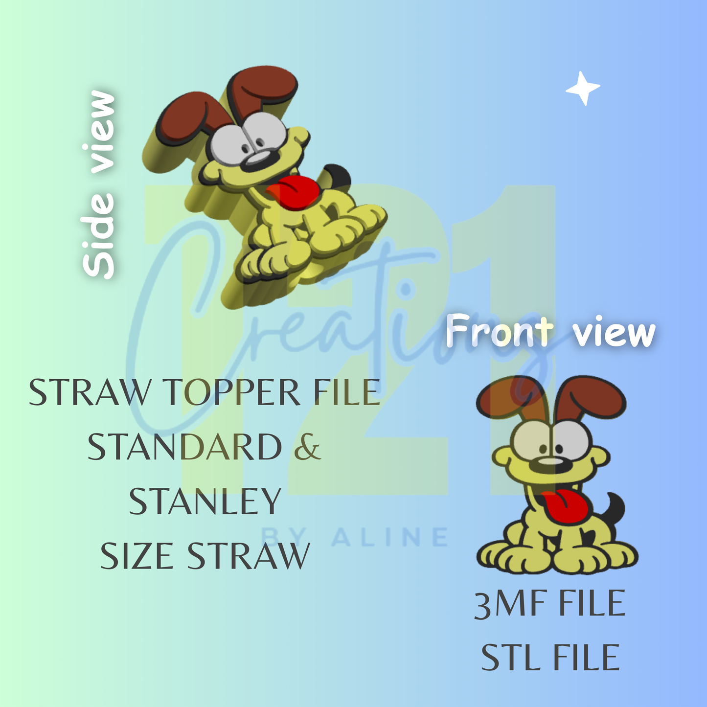 DOG TOPPER STL FILE