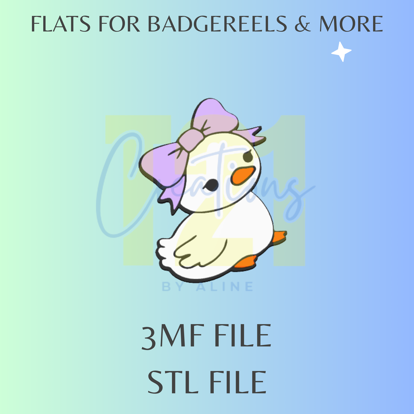 DUCKLING FLAT STL FILE