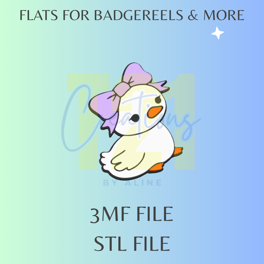 DUCKLING FLAT STL FILE