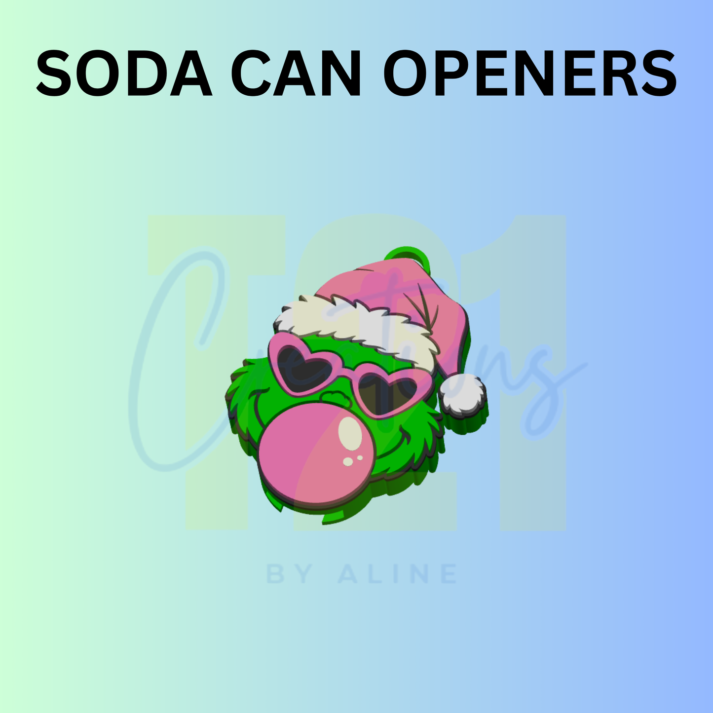BUBBLE GROUCH CAN OPENER KEYCHAIN