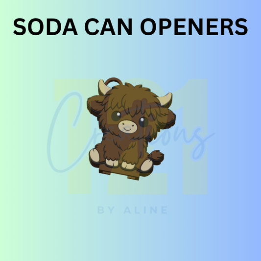 BABY COW CAN OPENER KEYCHAIN