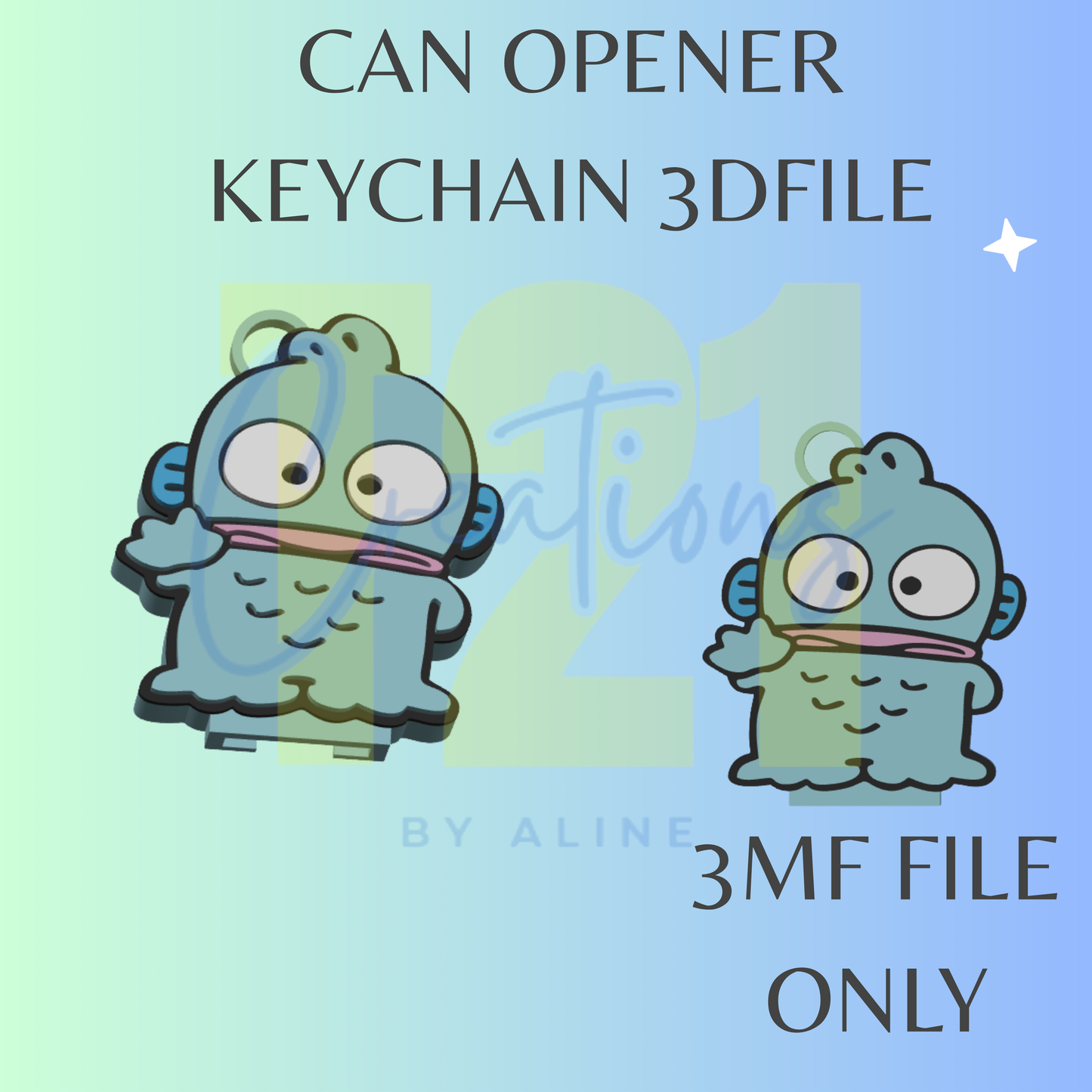 KAWAII FISH CAN OPENER 3MF FILE