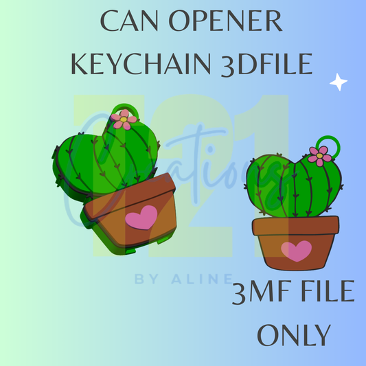 CACTUS CAN OPENER 3MF FILE