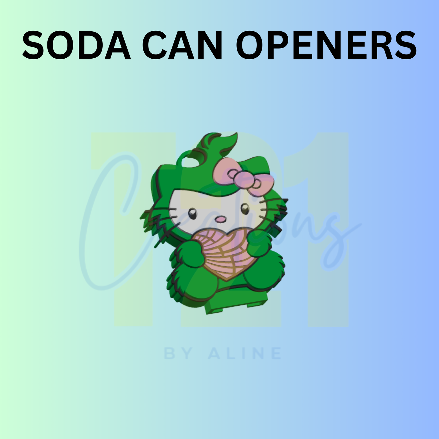 XMAS CONCHA GROUCH CAN OPENER KEYCHAIN