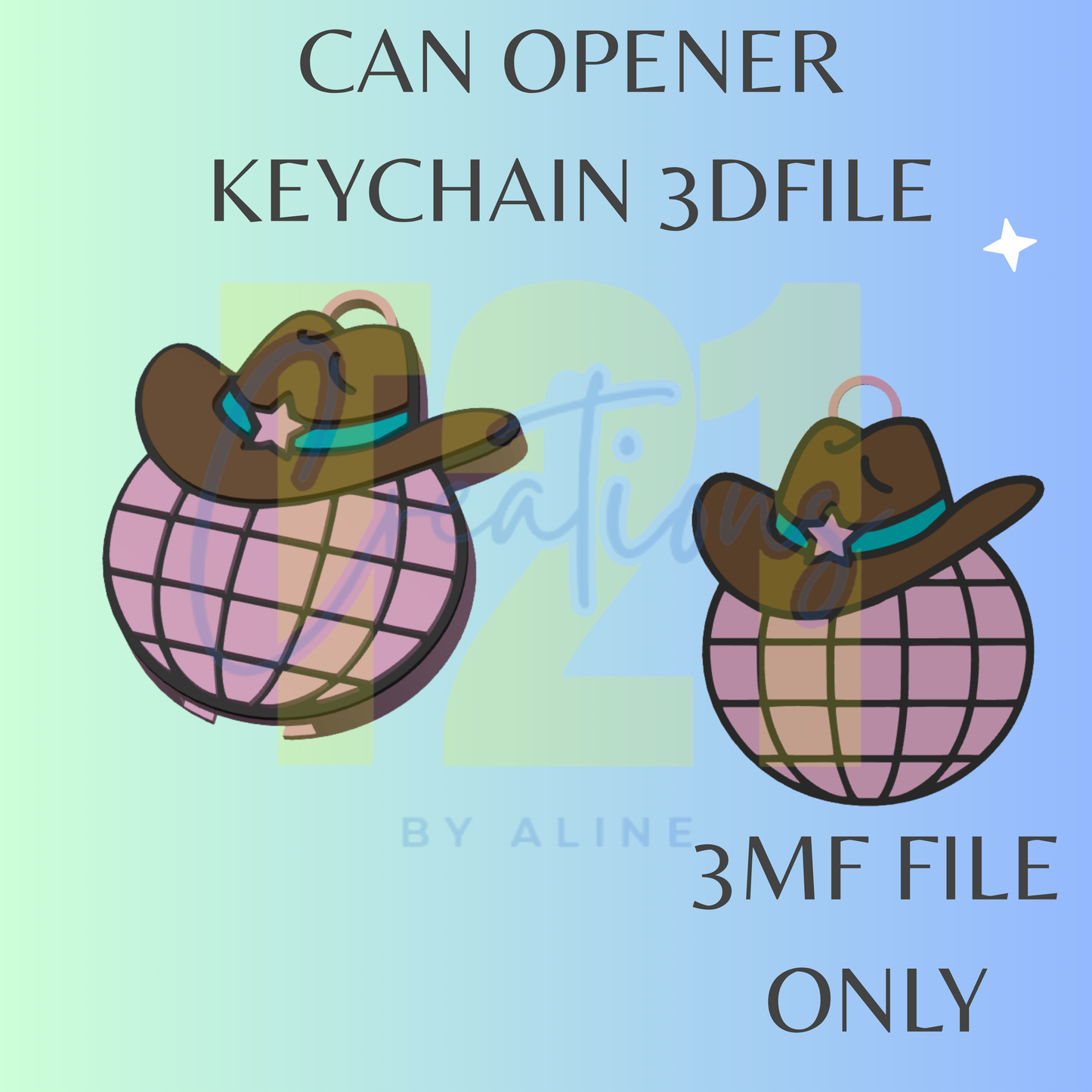 WESTERN DISCO CAN OPENER 3MF FILE