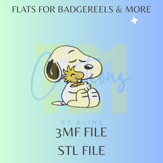 WHITE DOG FLAT STL FILE