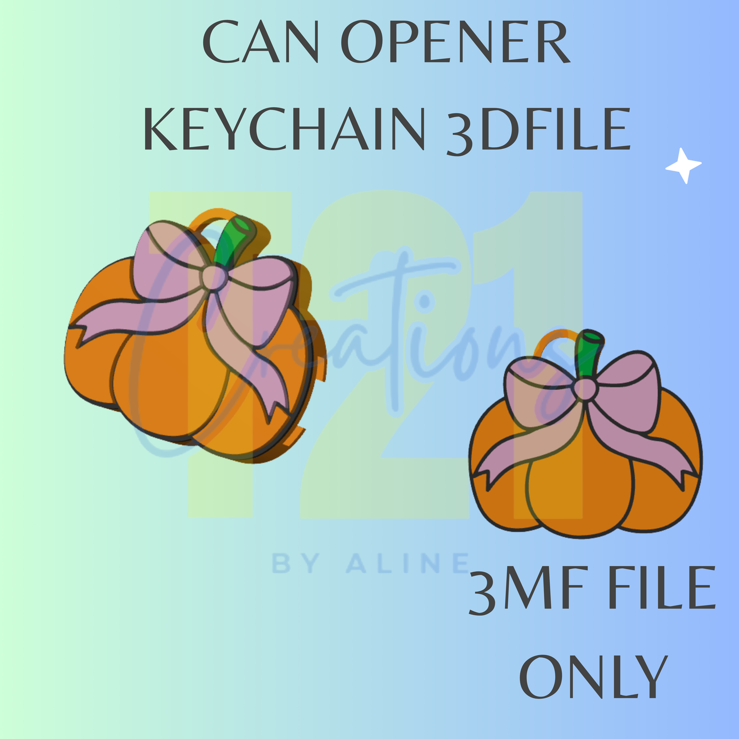 COQUETTE PUMPKIN CAN OPENER 3MF FILE