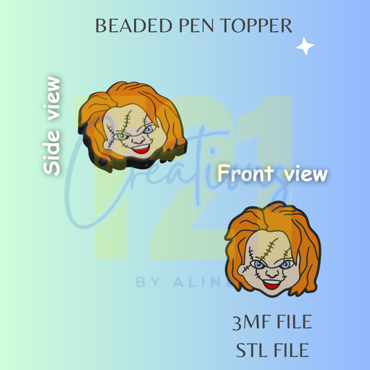 CHUCK-Y PEN TOPPER STL FILE