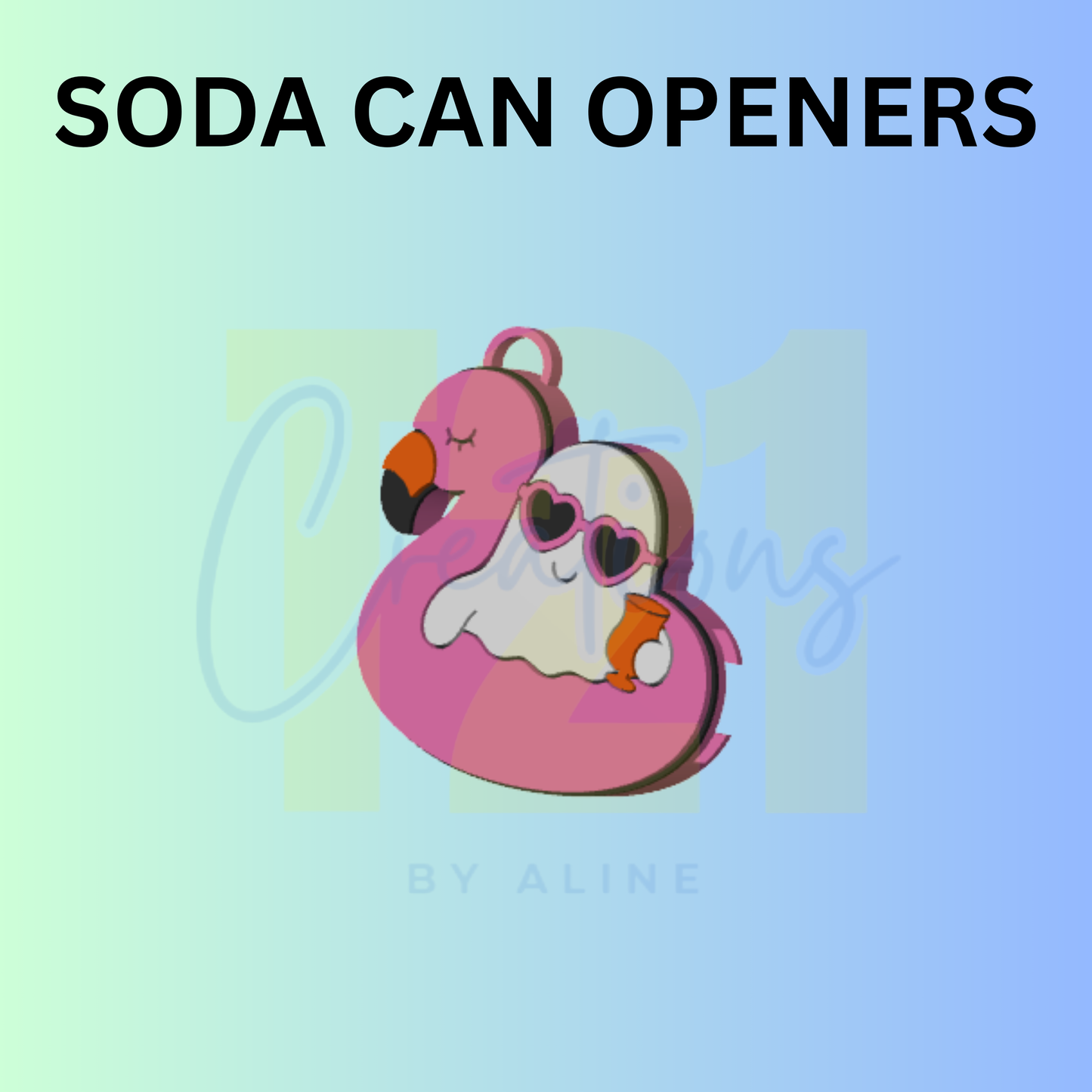 SUMMER GHOST CAN OPENER KEYCHAIN