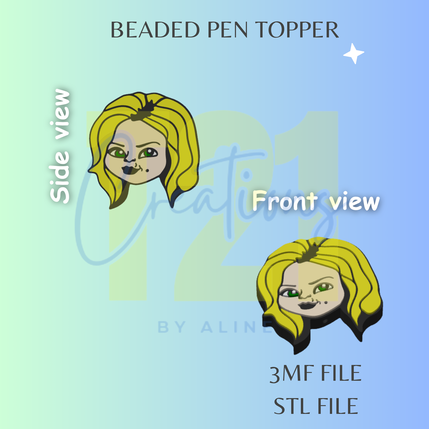TIFFAN-Y PEN TOPPER STL FILE