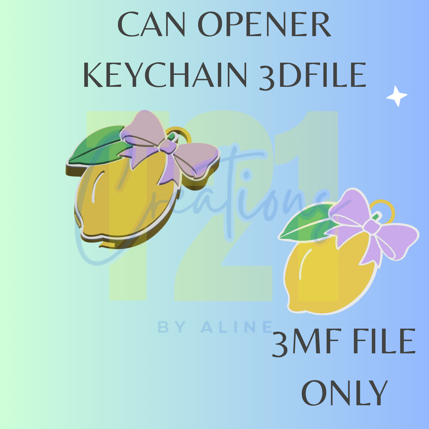 COQUETTE LEMON CAN OPENER 3MF FILE