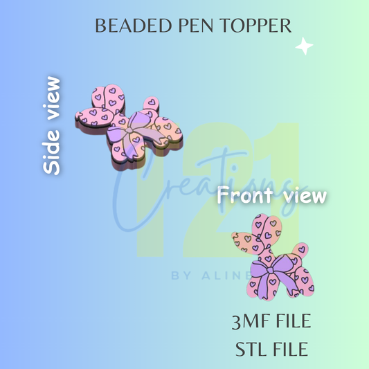 BALLON DOG PEN TOPPER STL FILE