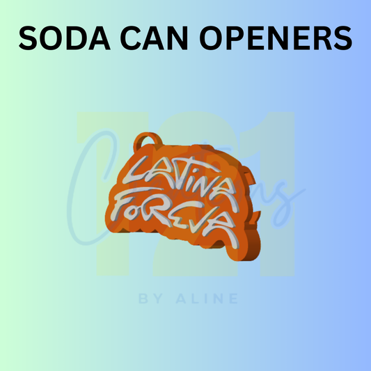 LATINA FOREVER CAN OPENER KEYCHAIN