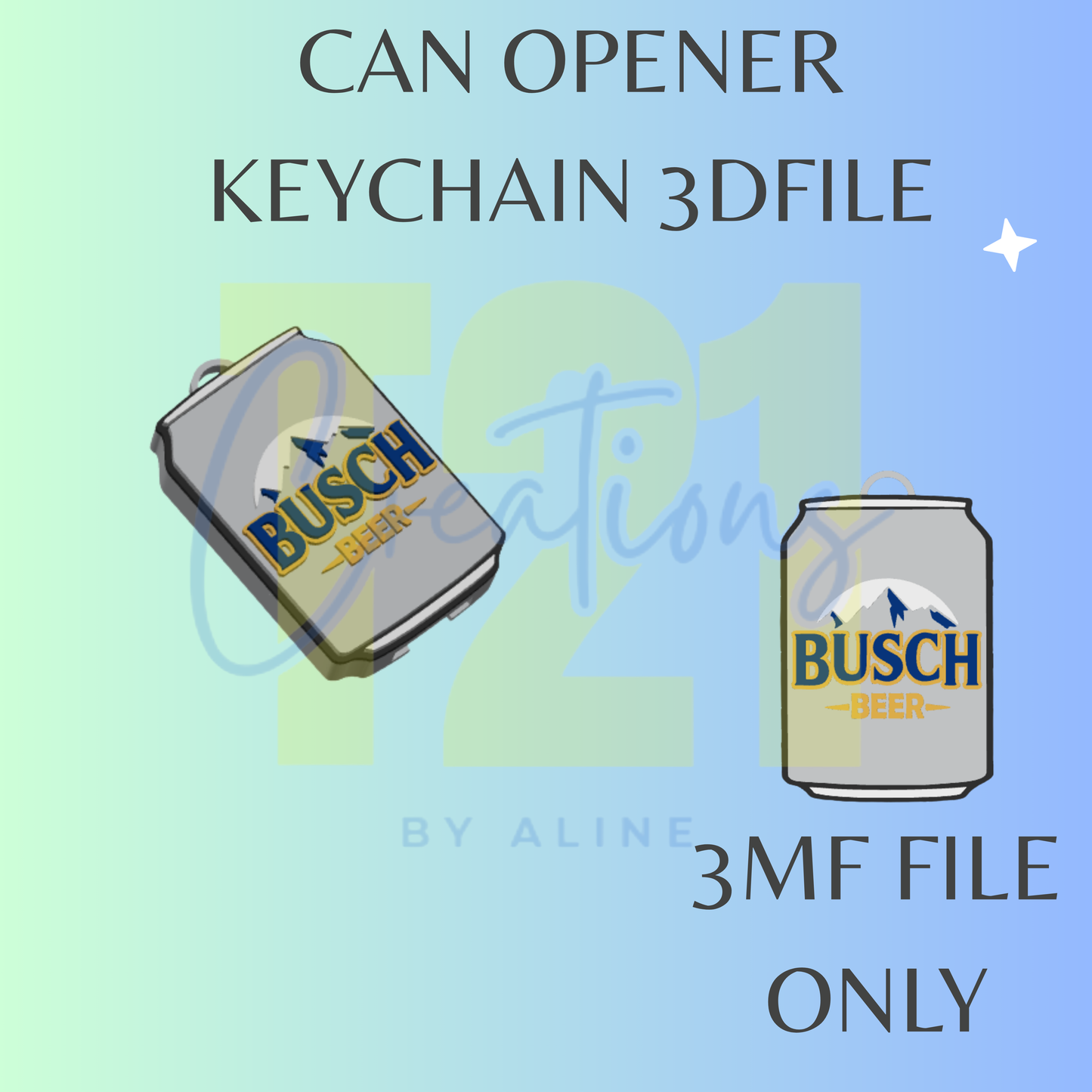 BEER 6 CAN OPENER 3MF FILE