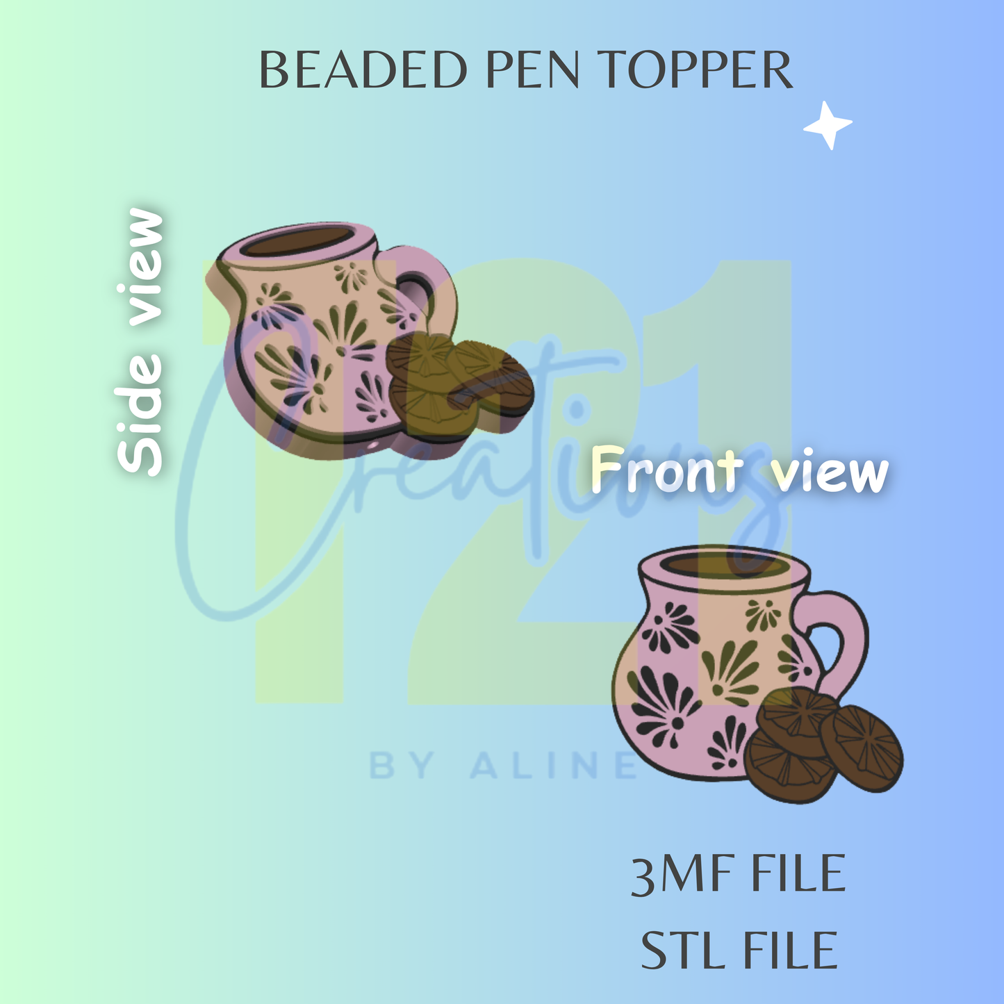 CHOCOLATITO PEN TOPPER STL FILE