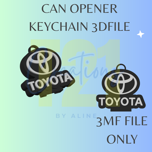 TO-YOTA CAN OPENER 3MF FILE