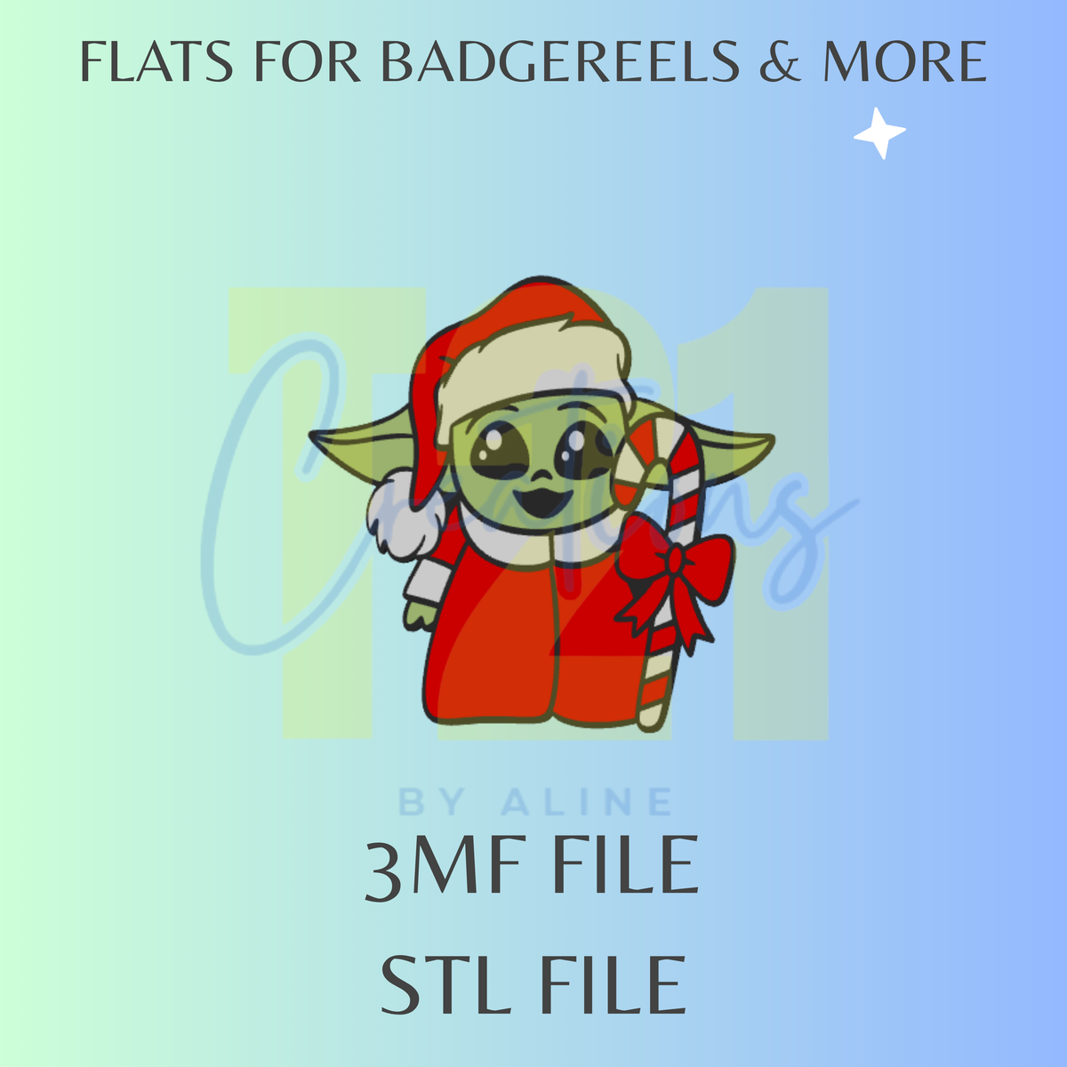 XMAS BABY FLAT STL FILE