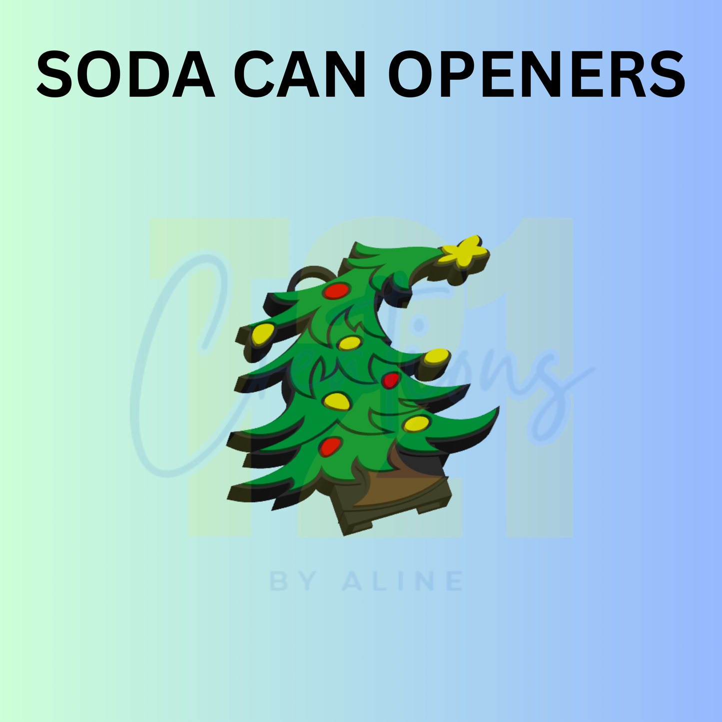 GROUCH TREE CAN OPENER KEYCHAIN