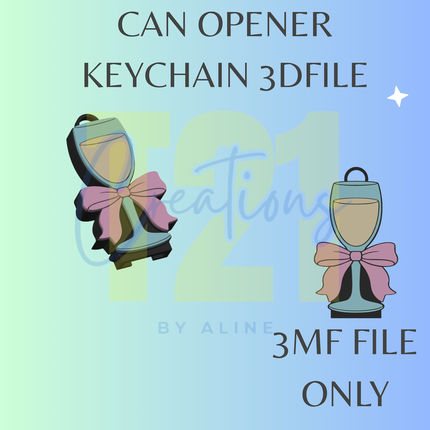 DRINK GLASS CAN OPENER 3MF FILE