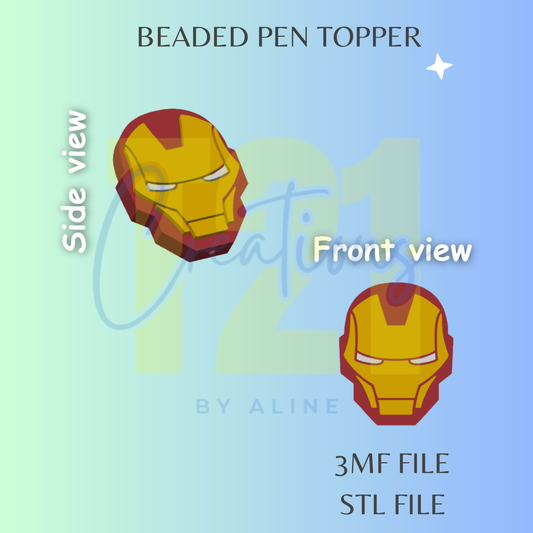 IRON GUY PEN TOPPER STL FILE