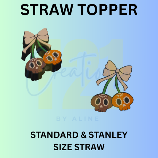 CALAVERITA CHERRIES STRAW TOPPER