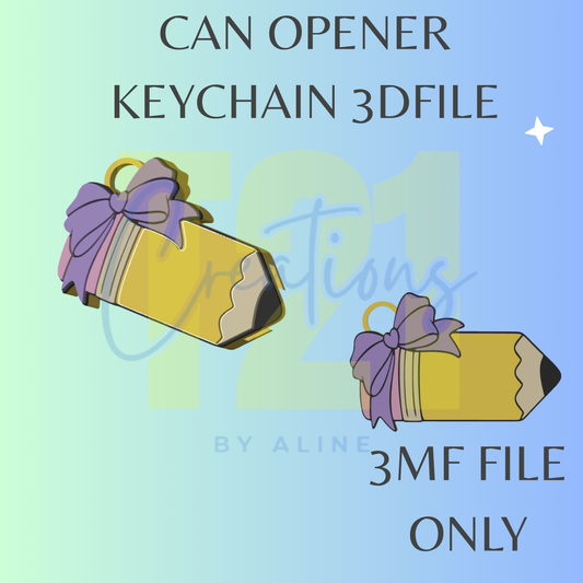 COQUETTE PENCIL CAN OPENER 3MF FILE