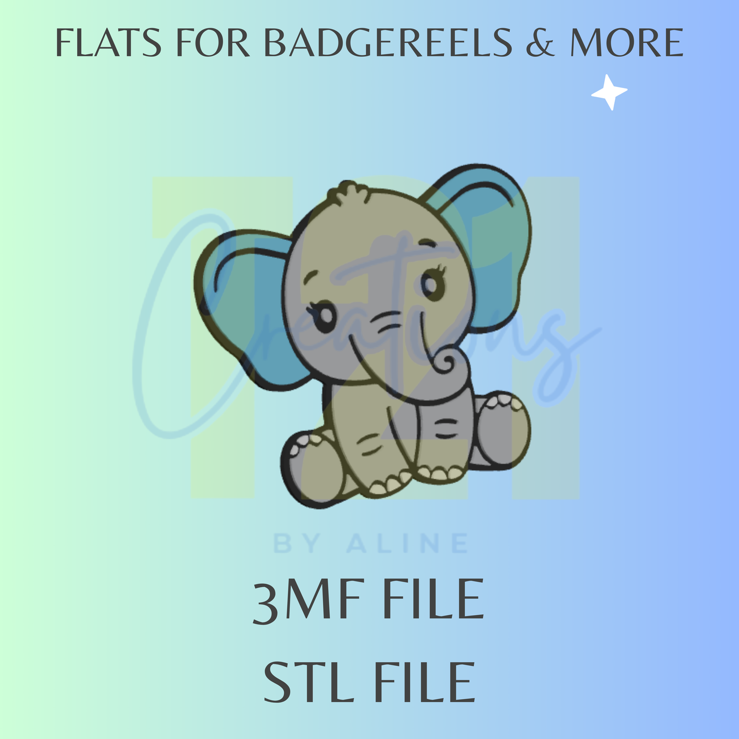 BOY ELEPHANT FLAT STL FILE
