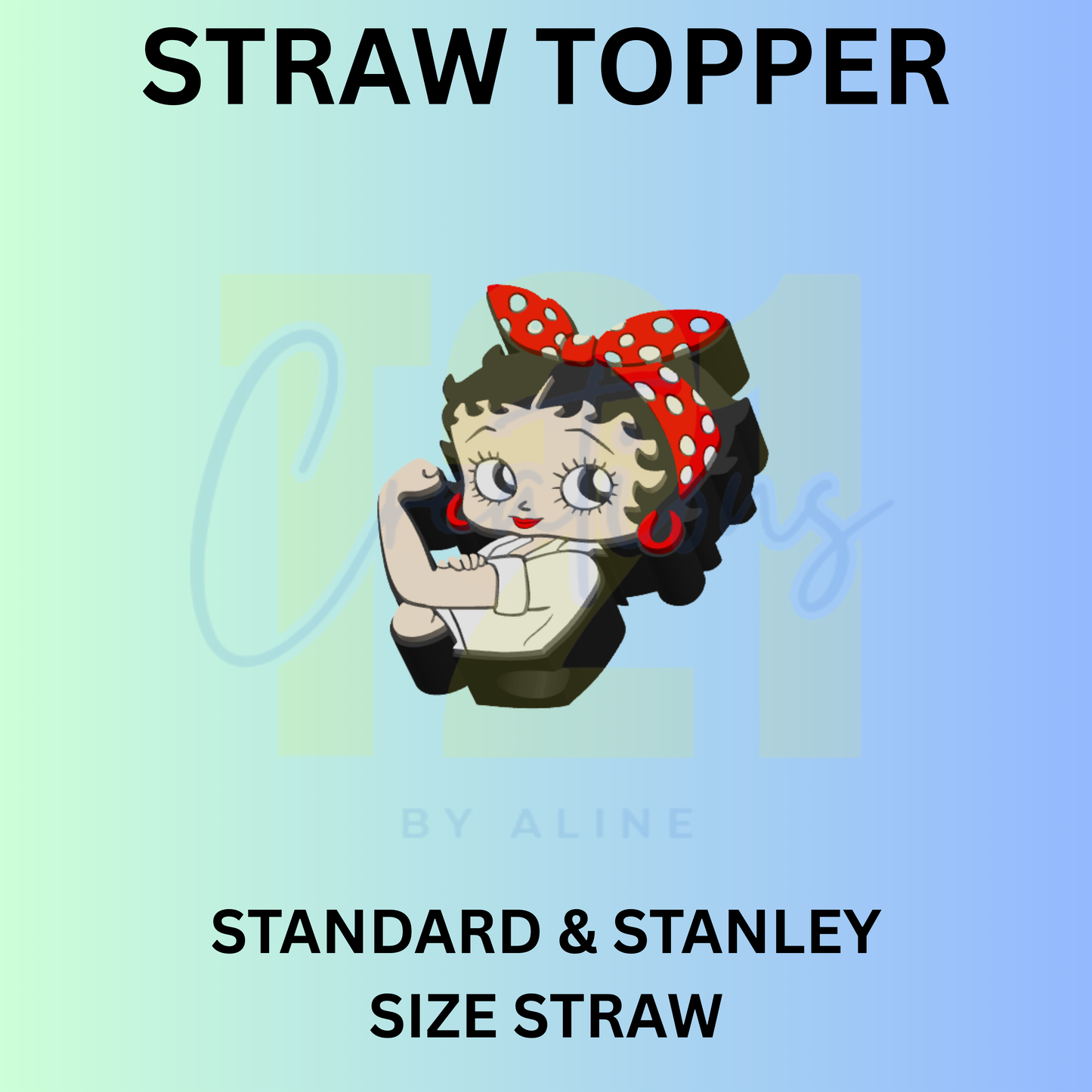 SASSY GIRL 2 STRAW TOPPER