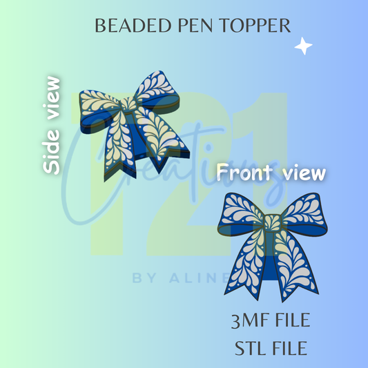 TALAVERA BOW PEN TOPPER STL FILE