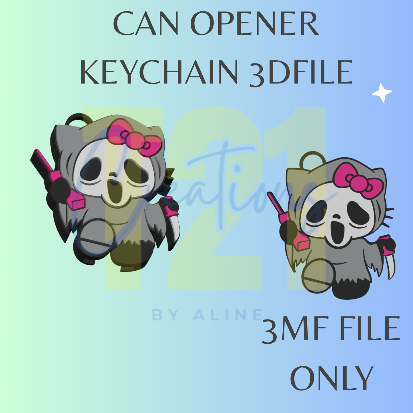H-K FACE GHOST CAN OPENER 3MF FILE