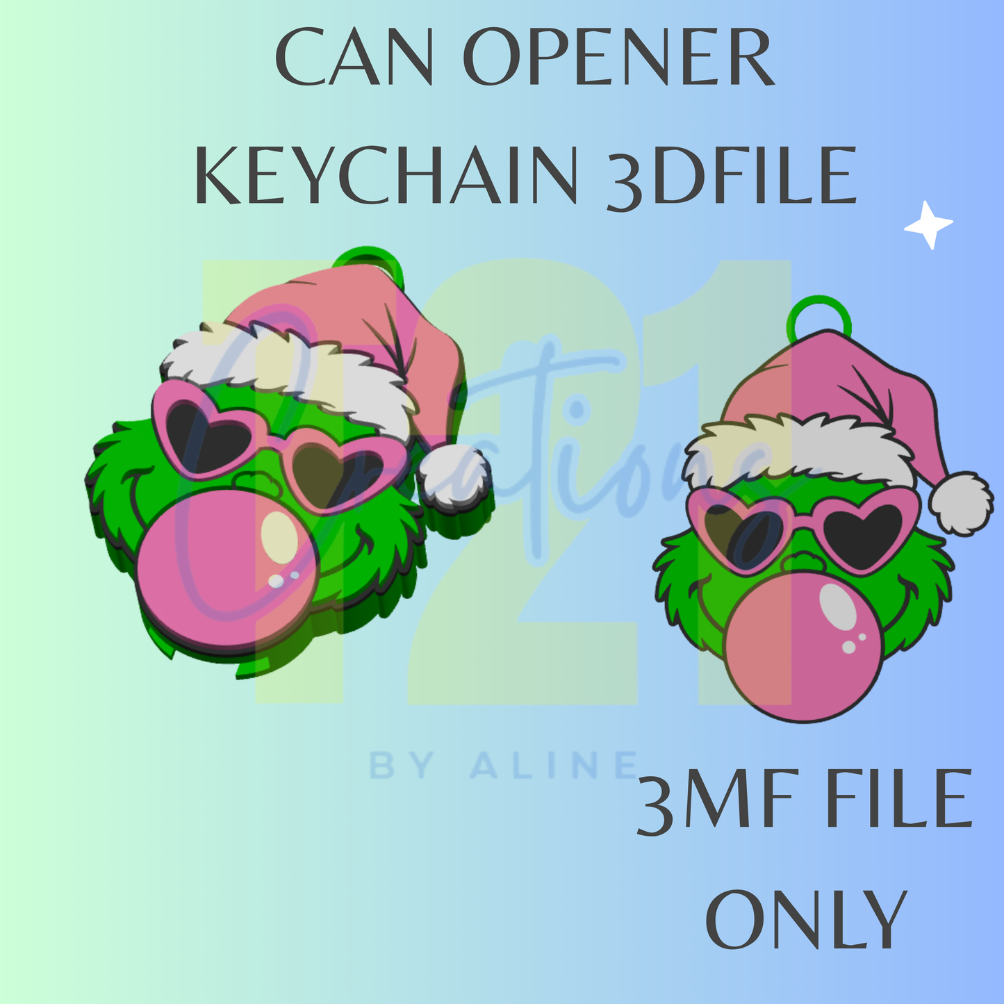 BUBBLE GROUCH CAN OPENER 3MF FILE