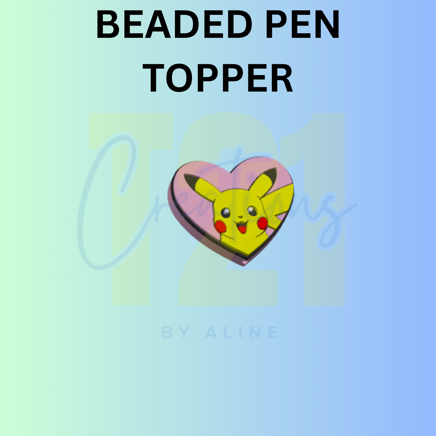 HEART PI-KA PEN TOPPER