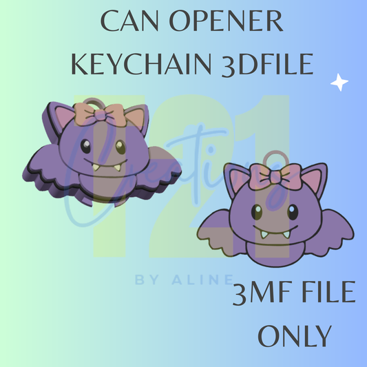 COQUETTE BAT CAN OPENER 3MF FILE