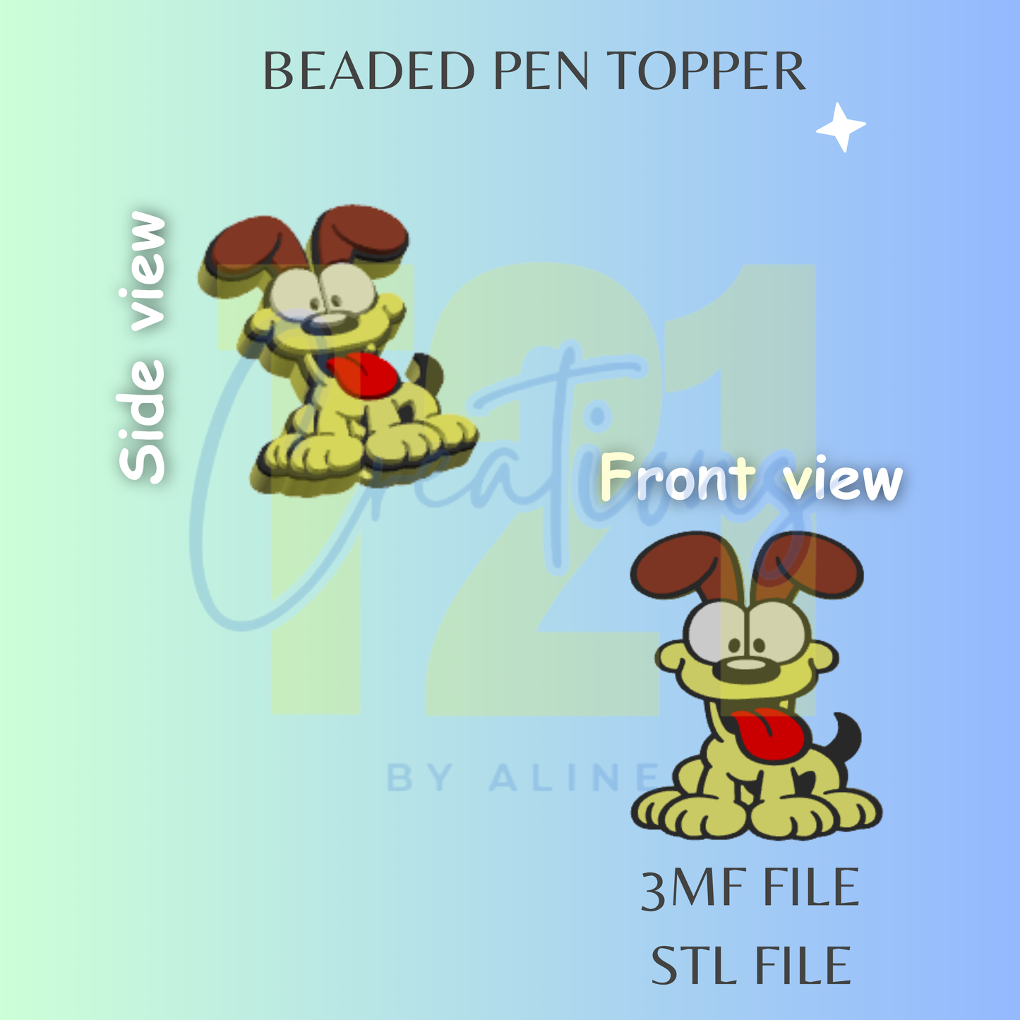 DOG PEN TOPPER STL FILE