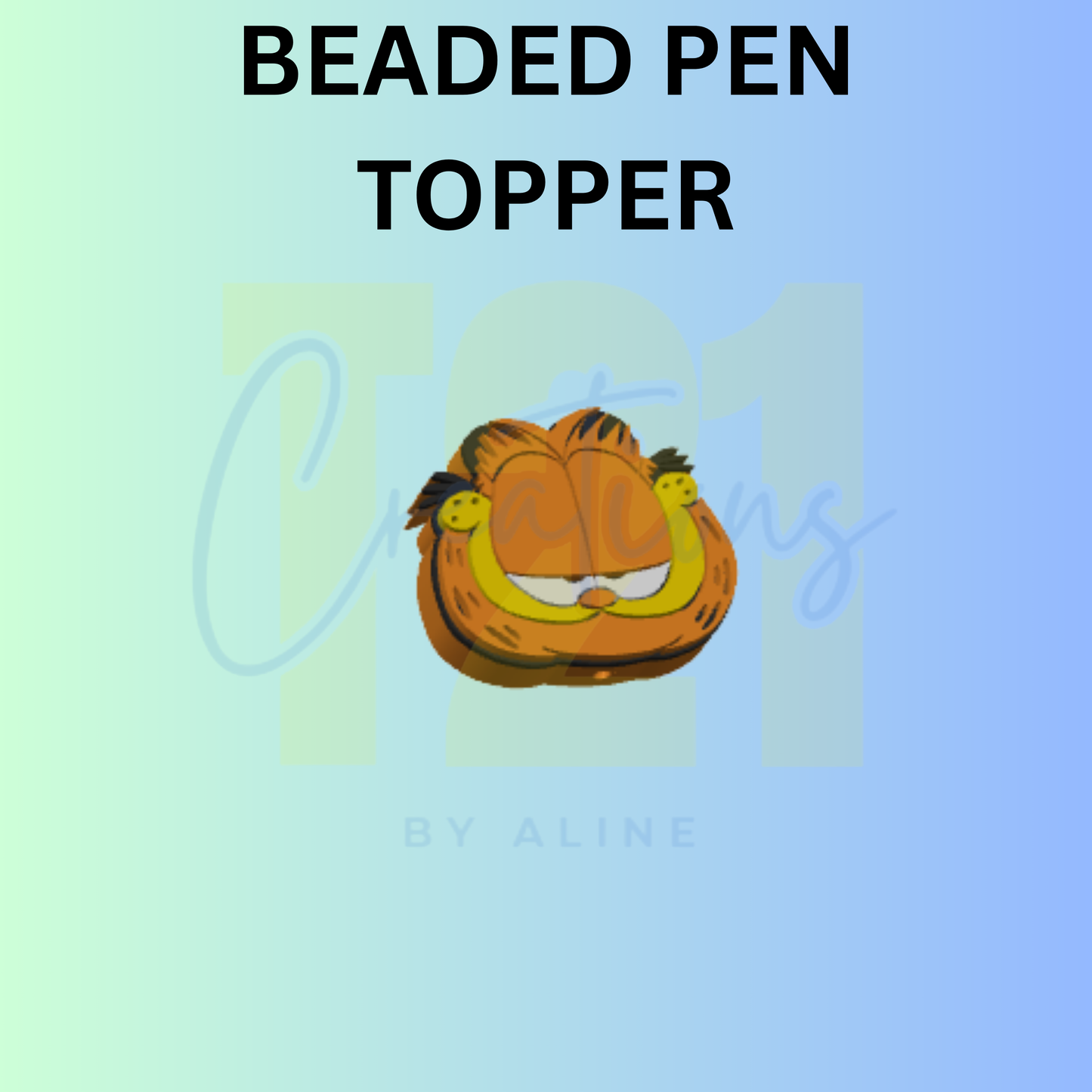 YELLOW CAT PEN TOPPER