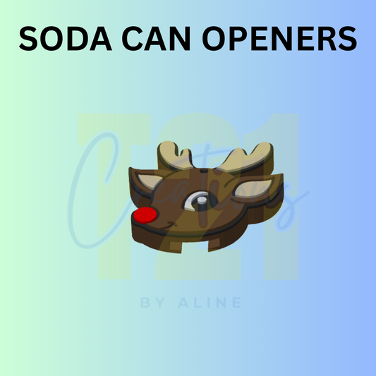 REINDEER BOY CAN OPENER KEYCHAIN