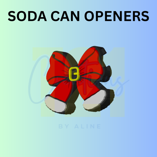 SANTA BOW CAN OPENER KEYCHAIN