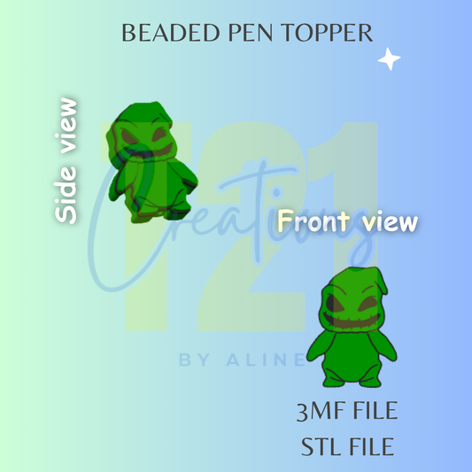 GREEN GUY PEN TOPPER STL FILE