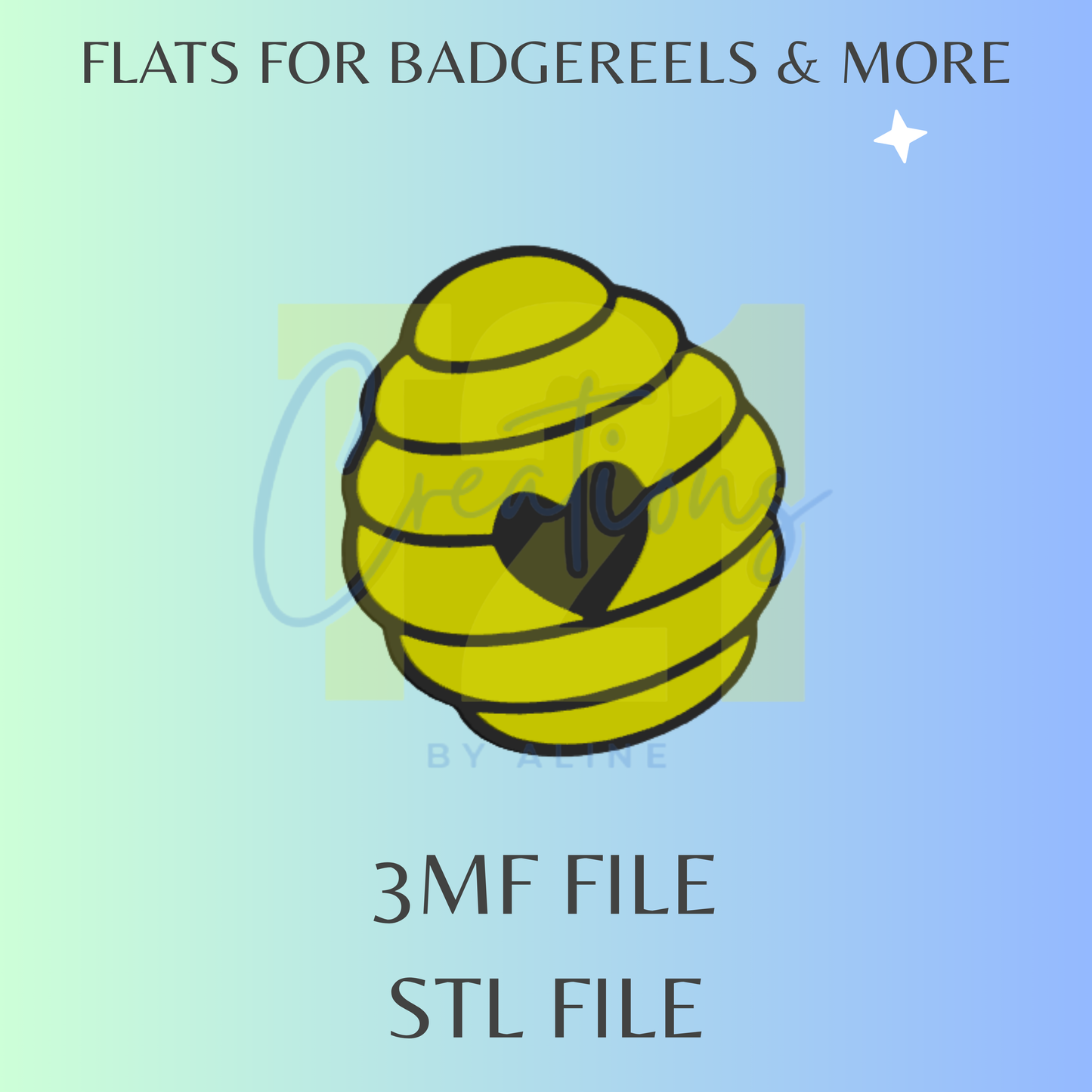 BEE HIVE FLAT STL FILE