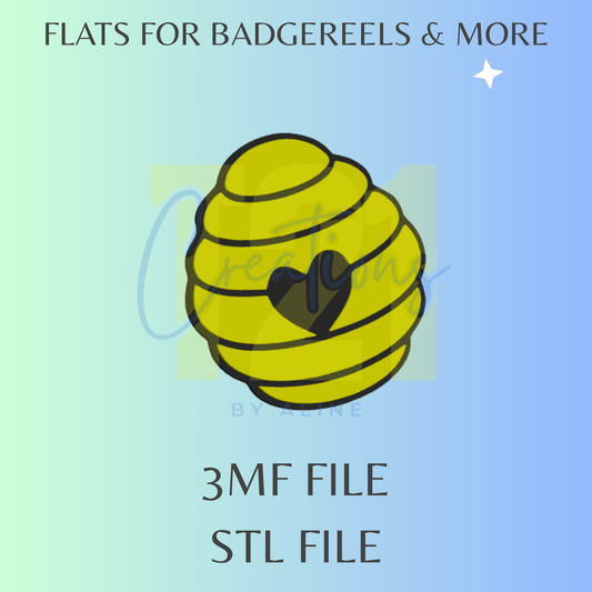BEE HIVE FLAT STL FILE
