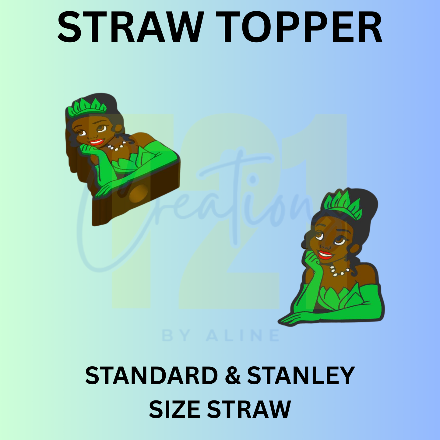 FROG PRINCESS STRAW TOPPER
