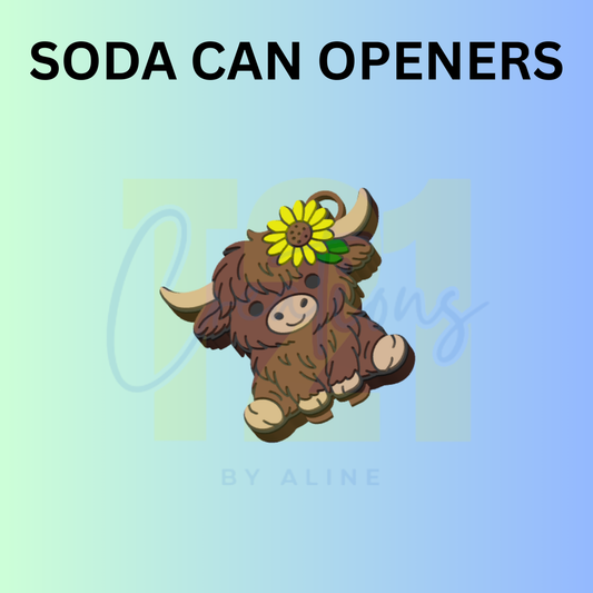COW 2 SODA CAN OPENER KEYCHAIN