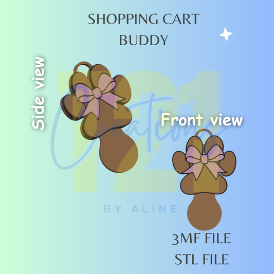 COQUETTE PAW SHOPPING CART BUDDY STL FILE